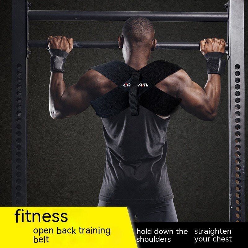 Men's And Women's Invisible Fitness Chest Muscle Expansion Bench Press Back Training Belt